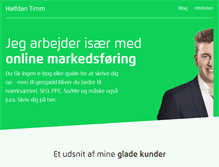 Tablet Screenshot of halfdantimm.dk